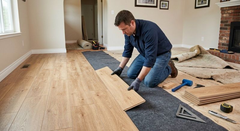 Laminate Floor Remodeling in Troy, OH