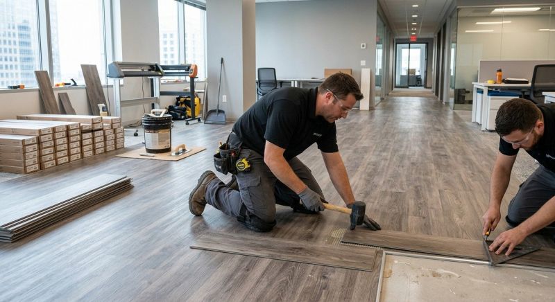 Linoleum Floor Installation in Russia, OH
