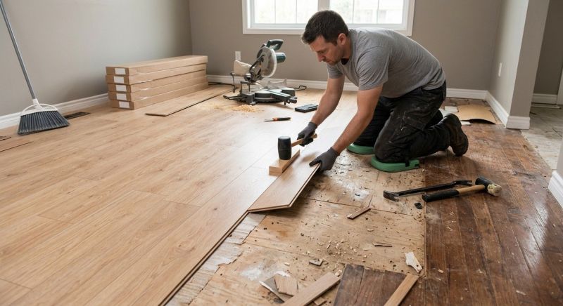 Plank Laminate Installation in Troy, OH