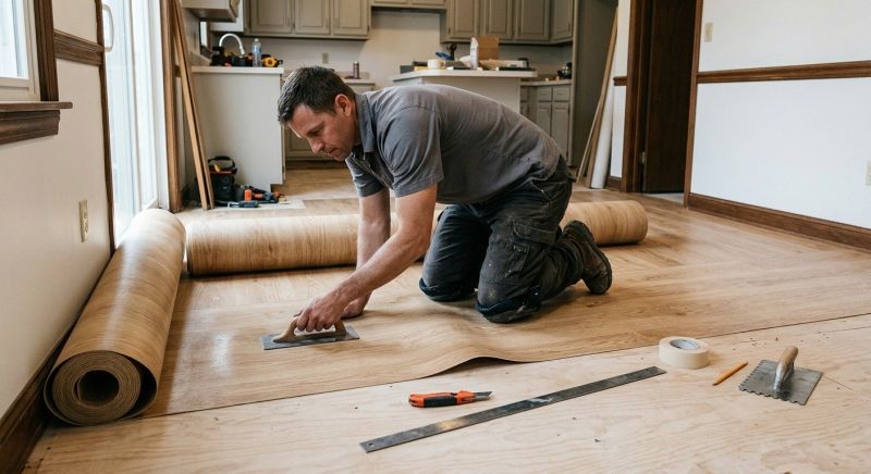 Sheet Flooring Installation in Russia, OH