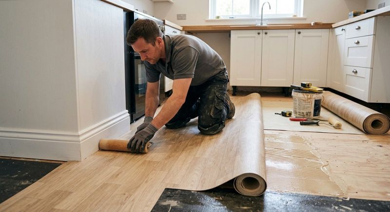Sheet Linoleum Installation in Dayton, OH